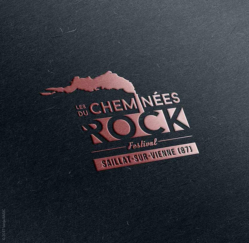 Logo pour le festival de musique Les Cheminees du Rock