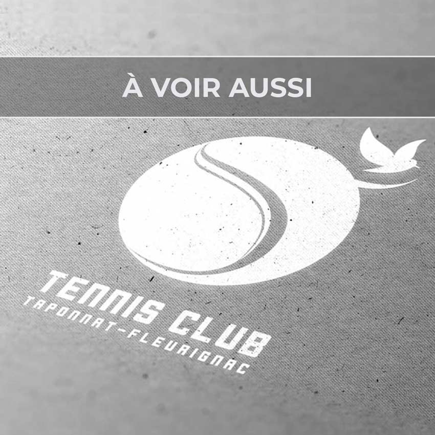 Renvoi au projet de logo pour le Tennis Club Taponnat-Fleurignac