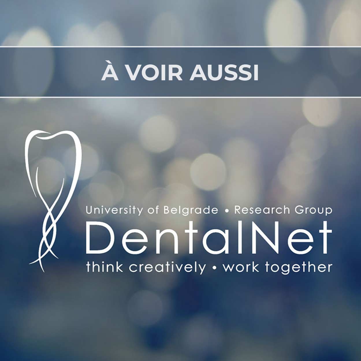 Renvoi au projet de logo pour le groupe de recherche médicale DentalNet à Belgrade