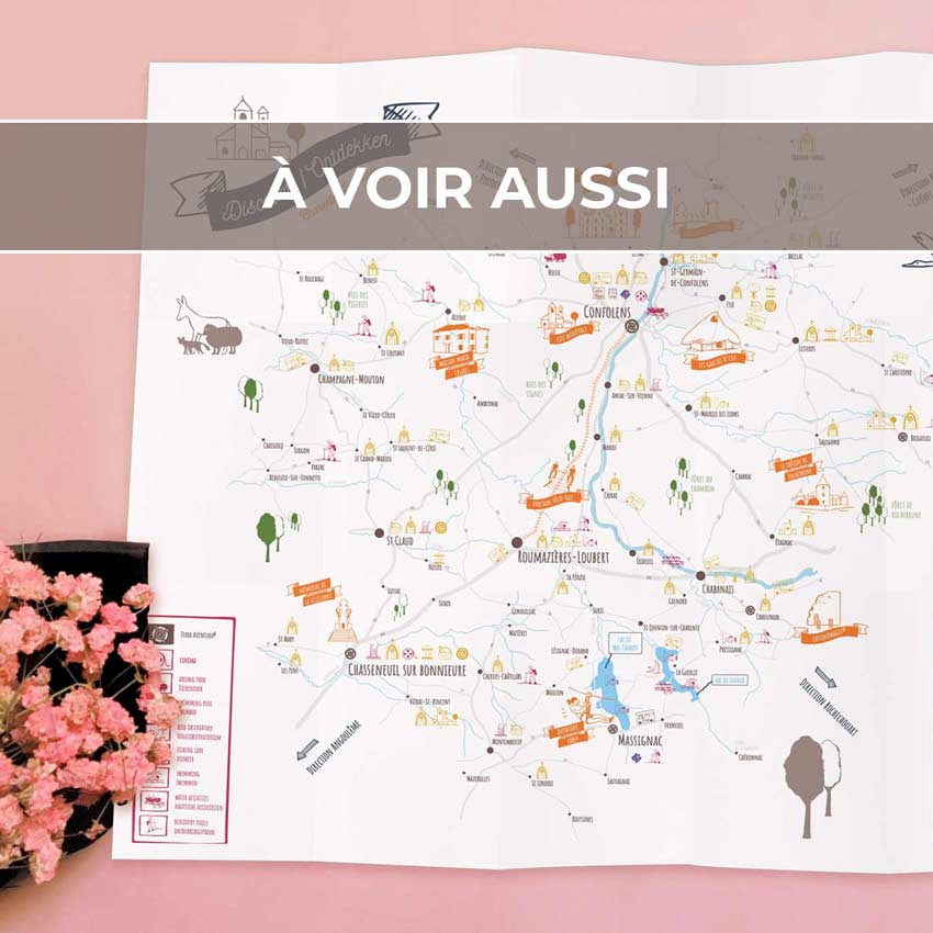 Renvoi au projet d’illustrations pour les cartes touristiques de la Communauté de Communes de Charente Limousine