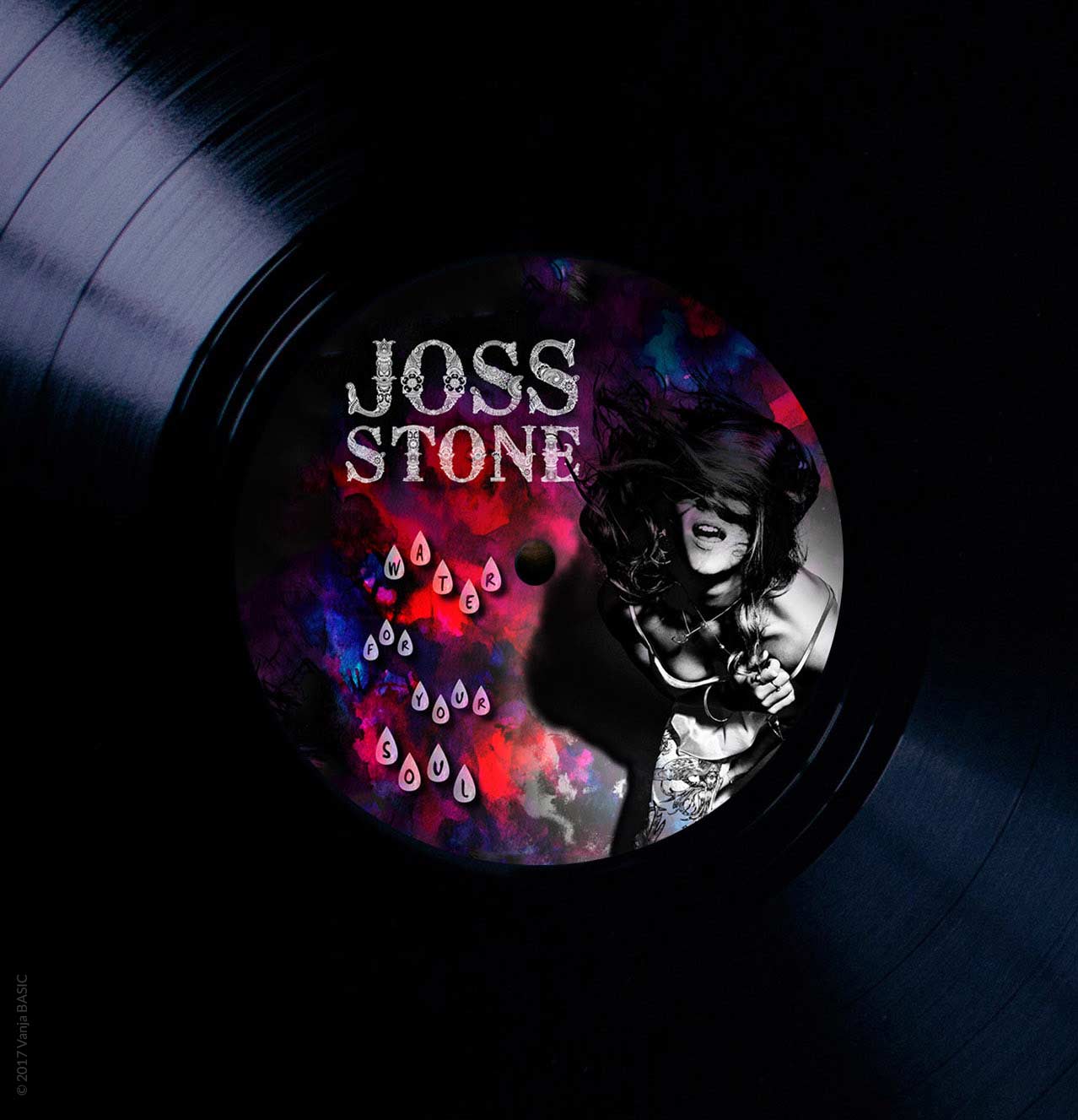 Pochette pour l’album « Water for your soul » de Joss Stone, artiste anglaise de musique soul